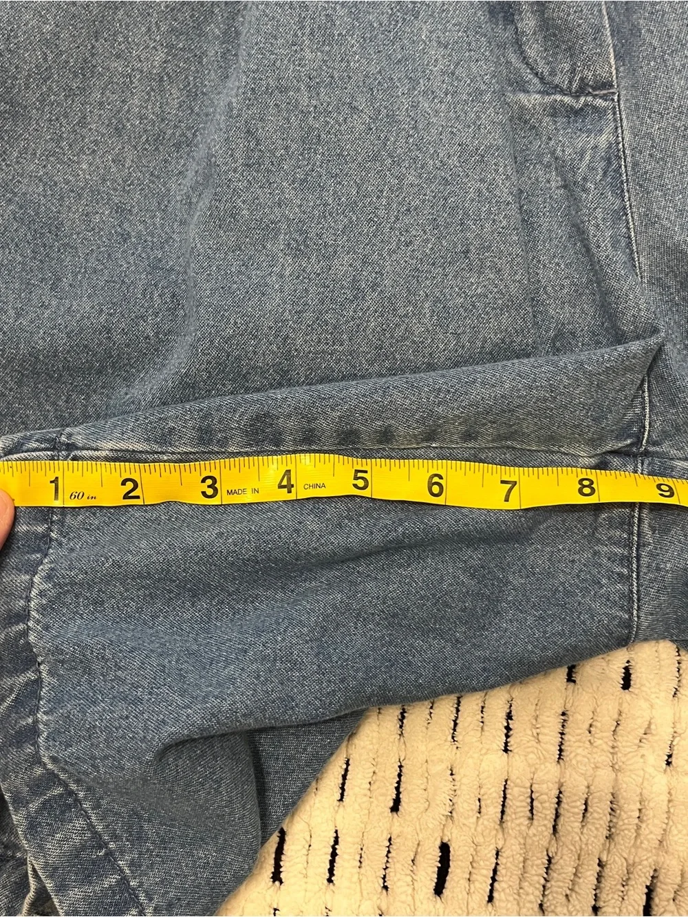 Vintage Mainstreet Blues Plus Size Denim Bermuda Shorts Elastic Waist 90s